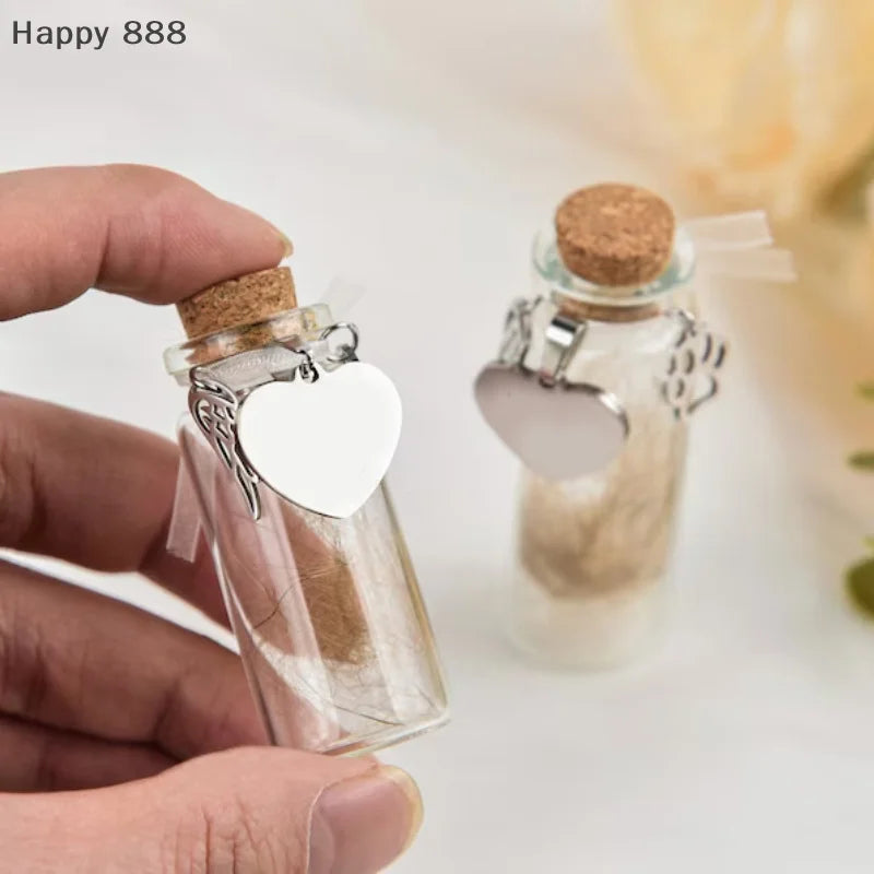 Haustier-Gedenkflasche mit 3 silbernen Accessoires – Aufbewahrung von Tierhaaren oder Fell für Hunde und Katzen, Andenken-Urnenbehälter