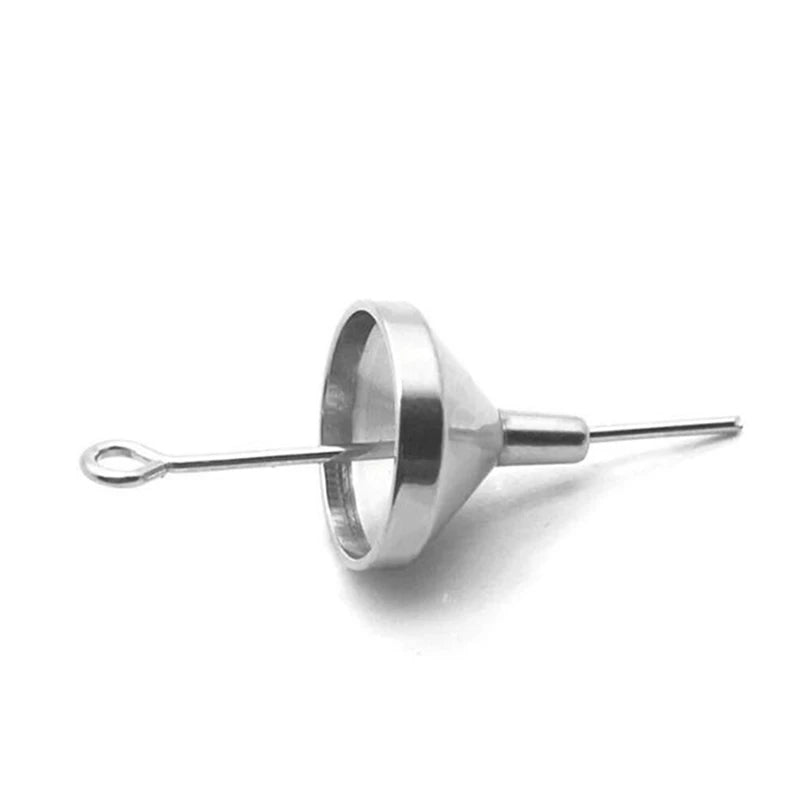2x Mini Trichter Set Edelstahl Urne Trichter Füller Kit für Einäscherung Schmuck Asche Andenken