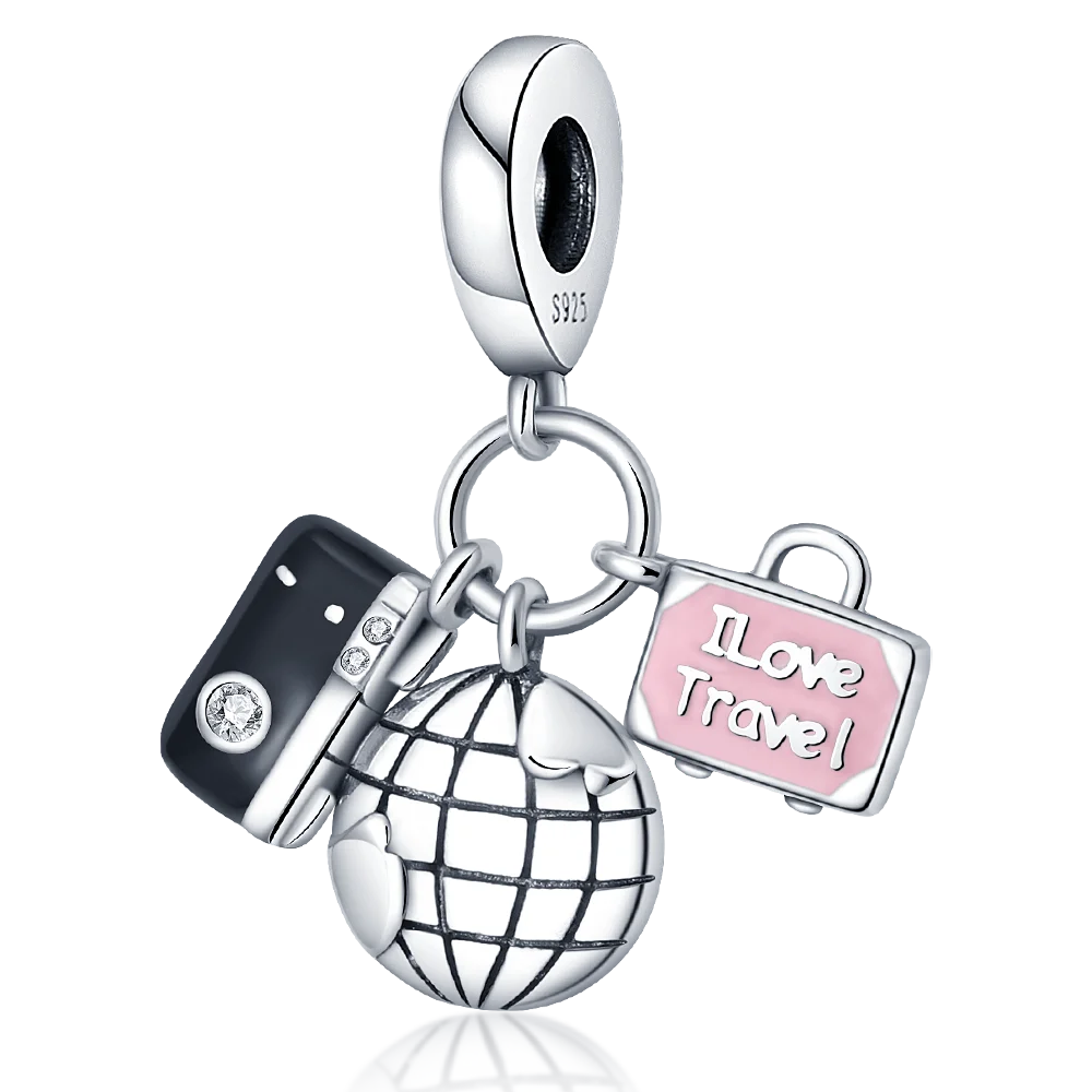 Echtes 925 Sterling Silber Buch Und Kaffeetasse Charms Fit Original Pand 3mm Armband Anhänger Perlen Frauen Edlen schmuck