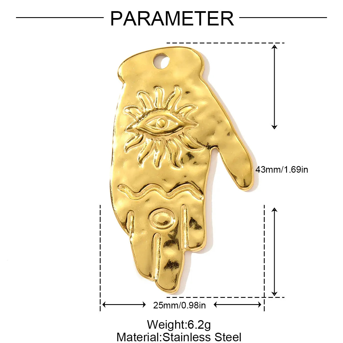 3 teile/los Französisch Retro Edelstahl Emaille Liebe Herz Halskette Anhänger Hamsa Hand DIY Ohrring Charme Frauen Große Kreuz Schmuck