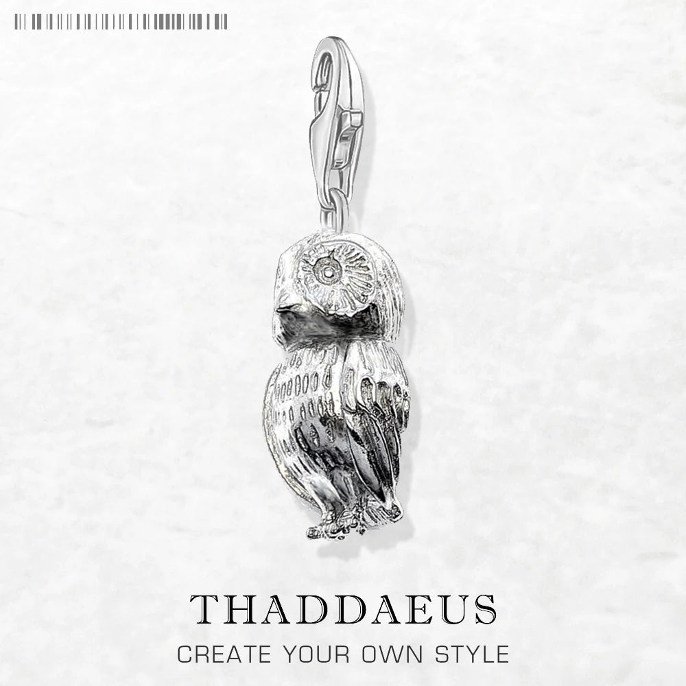 Eule Charme Modeschmuck Sommer brandneue trend ige Sterling Silber niedlichen Anhänger
