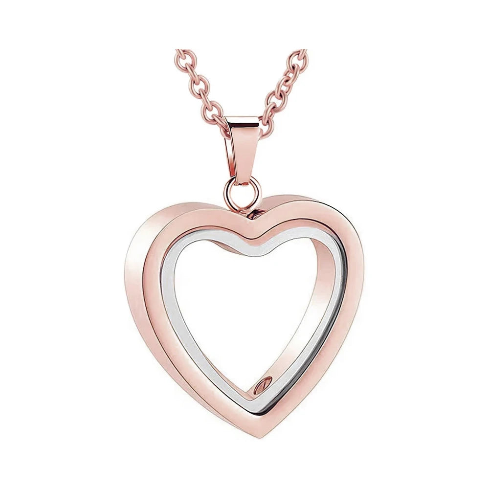 Glas Feuerbestattung Schmuck Halskette für Asche Herz Memorial Medaillons für Asche Edelstahl Andenken Urne Asche Anhänger