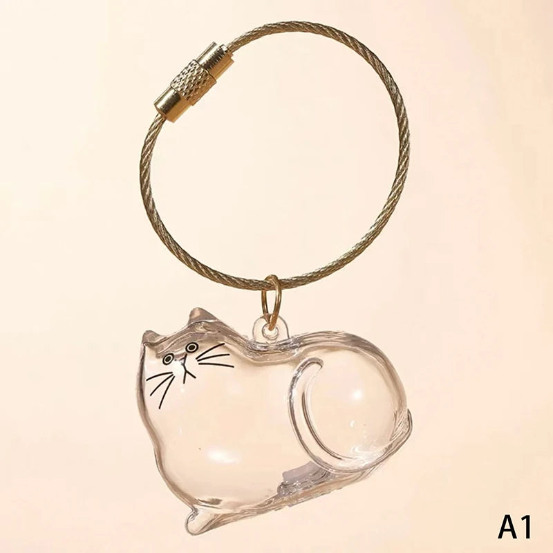 Klare Welpenhaar-Gedenk-Andenken-Kapsel, Haustier-Hundefell-Behälter, DIY-Anhänger, Schlüsselanhänger, Dekor, Haustierliebhaber, Heim-Display, Geschenke