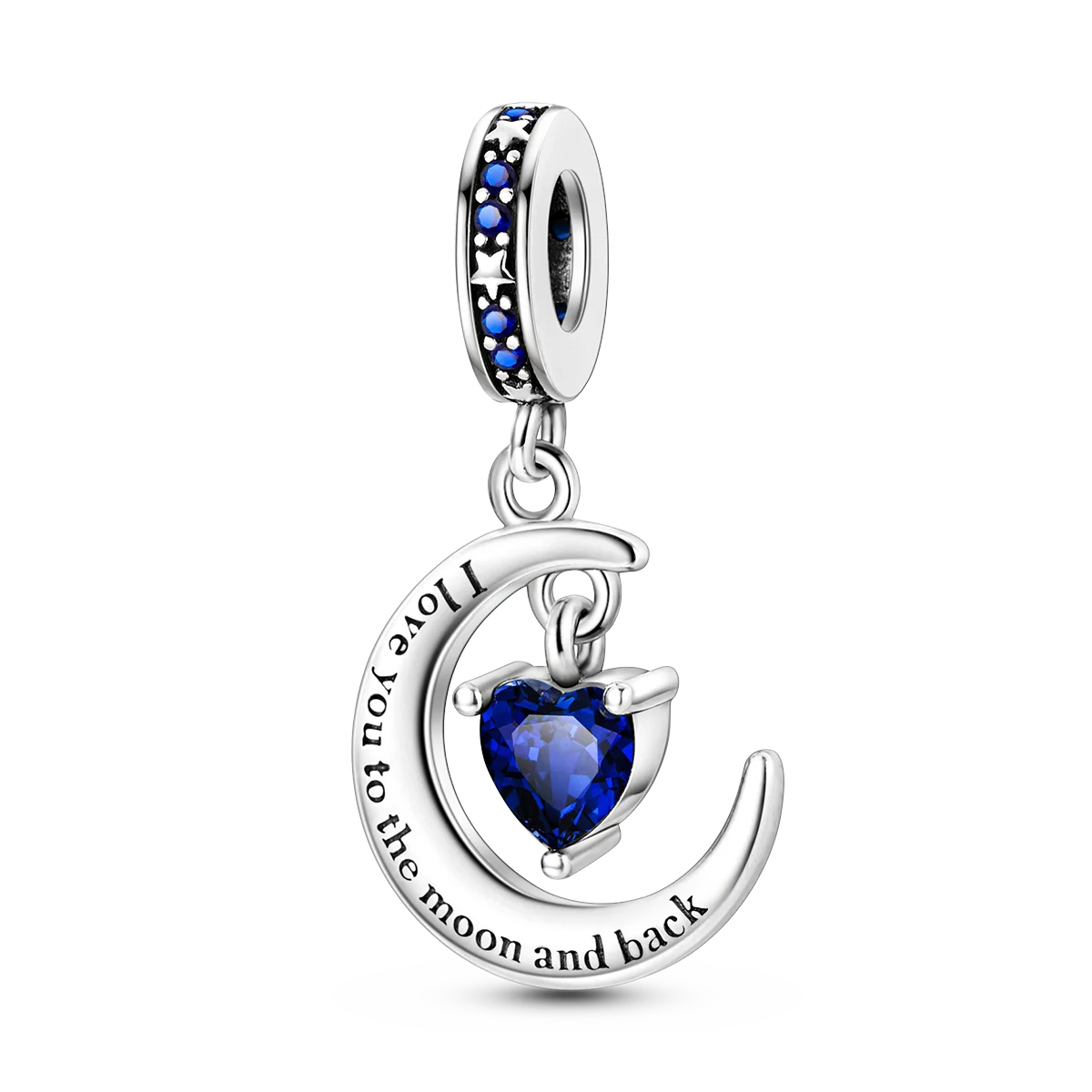 Charm-Anhänger aus Silber 925, blaue Serie, passend für Armbänder, Charms, DIY, originelle Mode-Anhänger für Schmuckherstellung