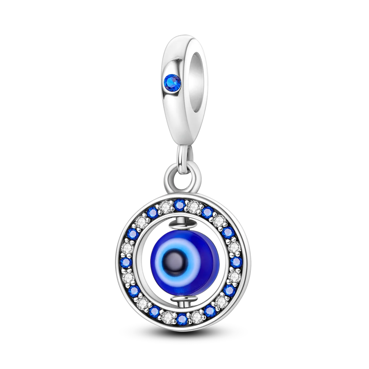 Charm-Anhänger aus Silber 925, blaue Serie, passend für Armbänder, Charms, DIY, originelle Mode-Anhänger für Schmuckherstellung