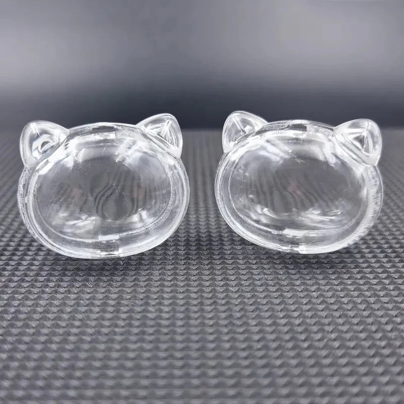 ieniaCC11 Parque2 Stück Tierhaar-Andenkenbox, transparent, für Hunde und Katzen, Fell, Aufbewahrungsbox für DIY-Gedenkdekoration, Geschenk für Haustierliebhaber, Display-Souvenir
