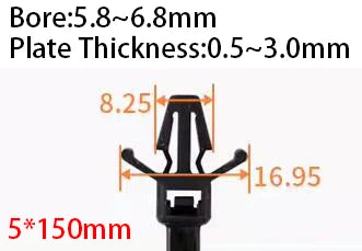 Schwarz weiß Reiß verschluss Nylon Kunststoff Loop Lock befestigen Riemen Wrap Organizer Pfeil Auto Auto geflügelt Push Mount Reiß verschluss Kabelbinder