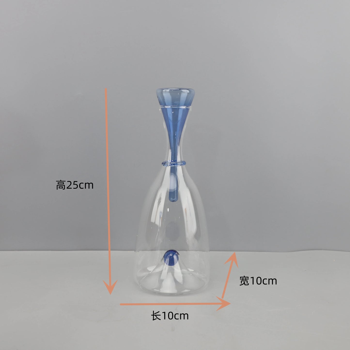 Transparenter Weinwaren-Dekanter aus Glas, Weinspender, rote Weine, Gefäße, Behälter, Glasflaschen, Weinflasche, Trinkutensilien