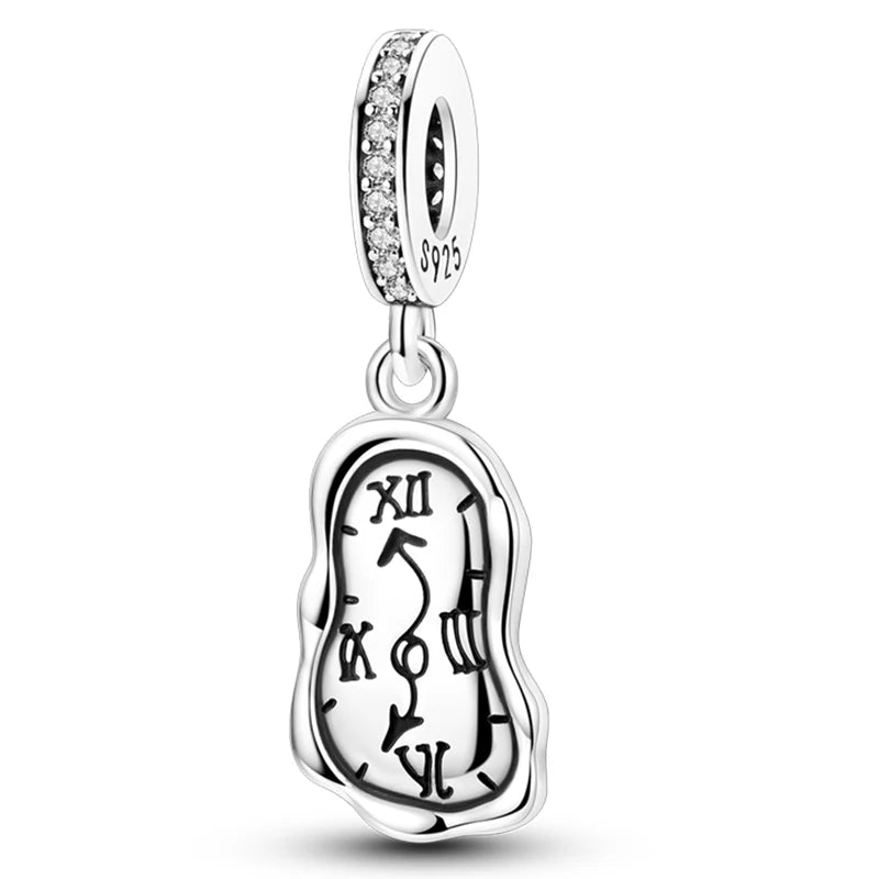 Heißer Verkauf Charms Perlen 925 Sterling Silber Farbe Bogen Kreuz Lebensbaum Perlen Fit DIY Original Armreif Charme Anhänger Schmuck
