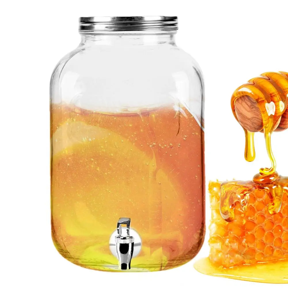 Krüge für Getränke 4l Getränke krug Spender für Partys luftdichtes Getränk Limonade Spender glas mit Zapfen Cocktail Wein