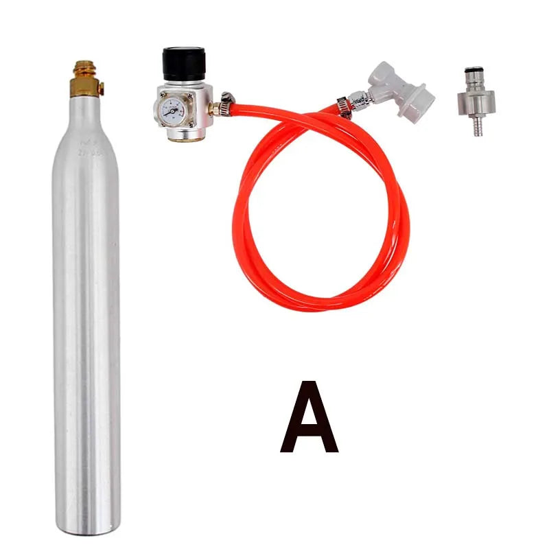 Soda-Kohlungsset, Karbonat-Soda, Herstellung/Soda/Wasser/Saft/Bier/Blasenwasser. Verwenden Sie eine Standard-2-Liter-Soda-Flasche.