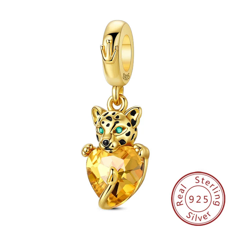 Original-Charm-Perlen aus 925er-Sterlingsilber, leuchtender, leuchtender Glühwürmchen-Schmetterlings-Anhänger für Armband-Charm-Schmuck