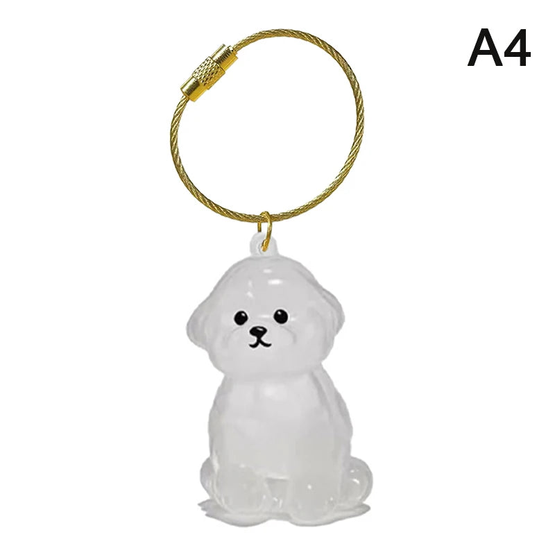 Klarer Welpenhaar-Gedenk-Andenken, Haustier-Hund, Fellbehälter, DIY-Anhänger, Schlüsselanhänger, Dekor, Haustierliebhaber, Heim-Display, Geschenke