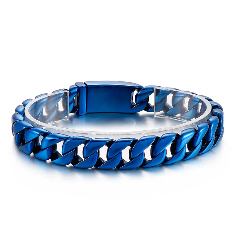 20/26/31MM 316L Edelstahl Curb Kubanisches Armband Riesige Schwere Silber Farbe Ton Schmuck Herren Frauen Biker Bike Kette Armbänder