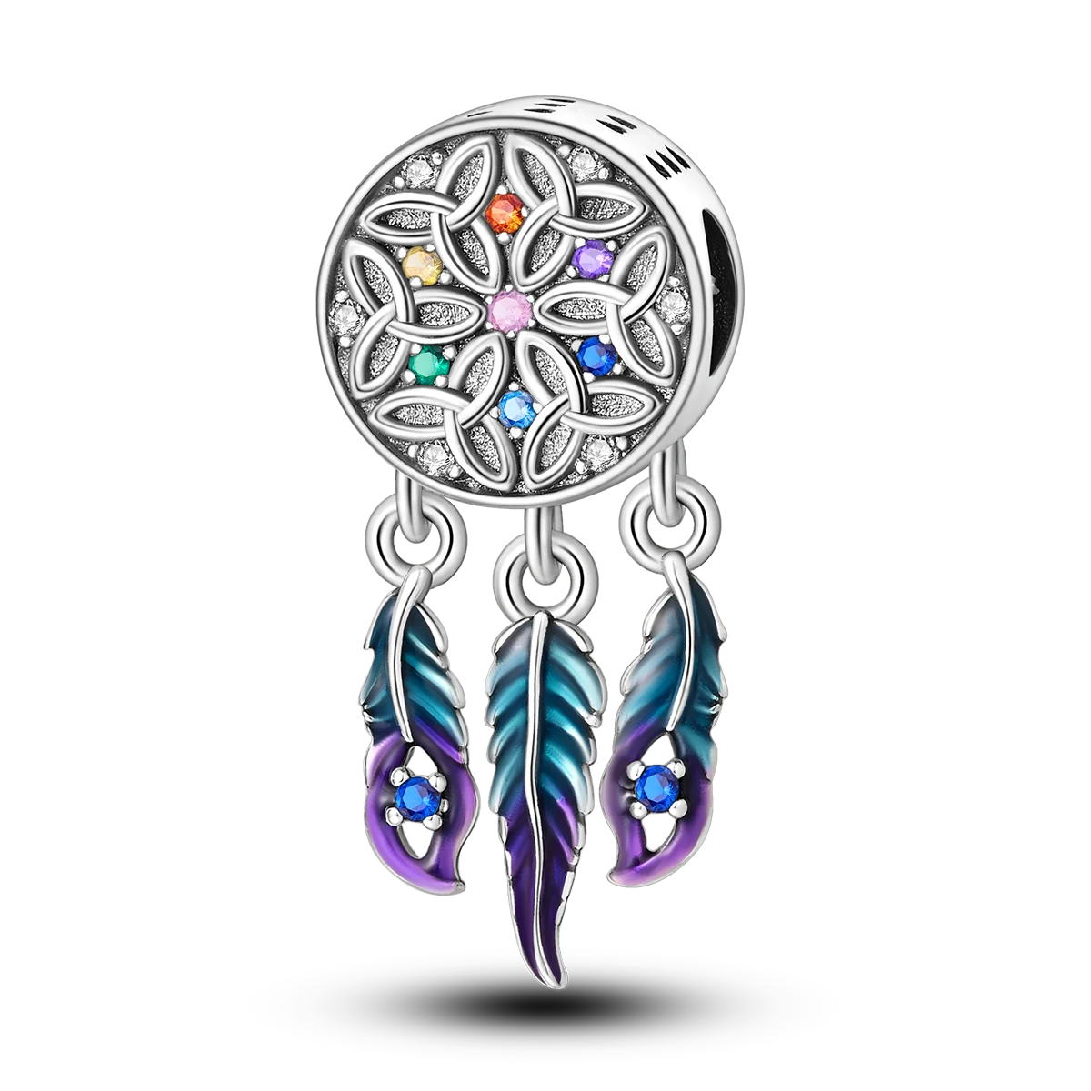 Charm-Anhänger aus Silber 925, blaue Serie, passend für Armbänder, Charms, DIY, originelle Mode-Anhänger für Schmuckherstellung