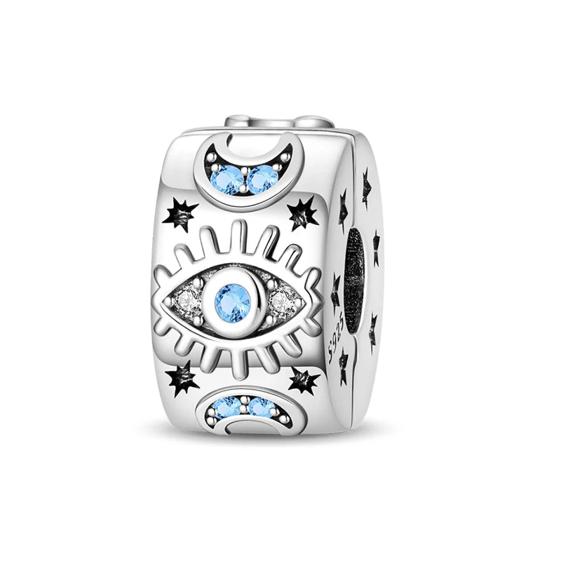 Heiße Verkäufe 925 Sterling Silber Charms Perlen Teufel Auge Fatimas Hand Kreuz Perlen Fit Original Armband Frauen DIY schmuck Geschenke