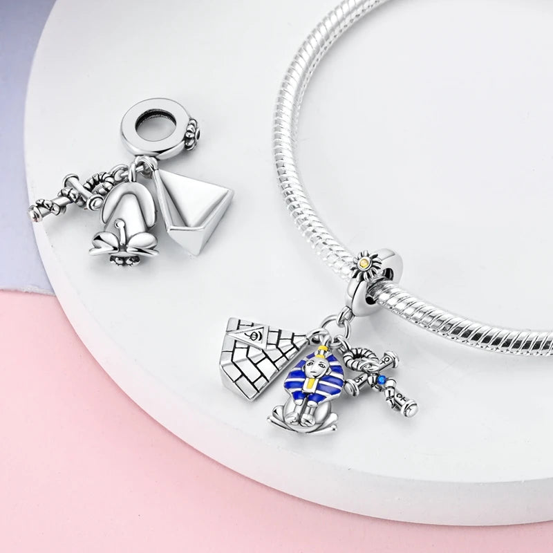 Heiße Verkäufe 925 Sterling Silber Charms Perlen Teufel Auge Fatimas Hand Kreuz Perlen Fit Original Armband Frauen DIY schmuck Geschenke