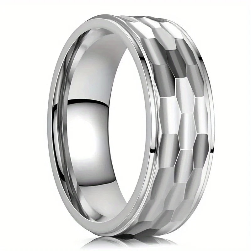 2025 Vintage Punk Große Dunkelblaue Stein Ringe für Männer Schmuck Zubehör Hochzeit Schmuck Vintage Zirkon Finger Ringe