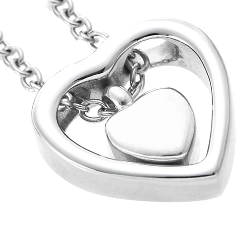 Liebe Herz Anhänger Halskette Asche Box Memorial Urne Anhänger zu öffnende langlebige Halskette Asche Fall Halter langlebig