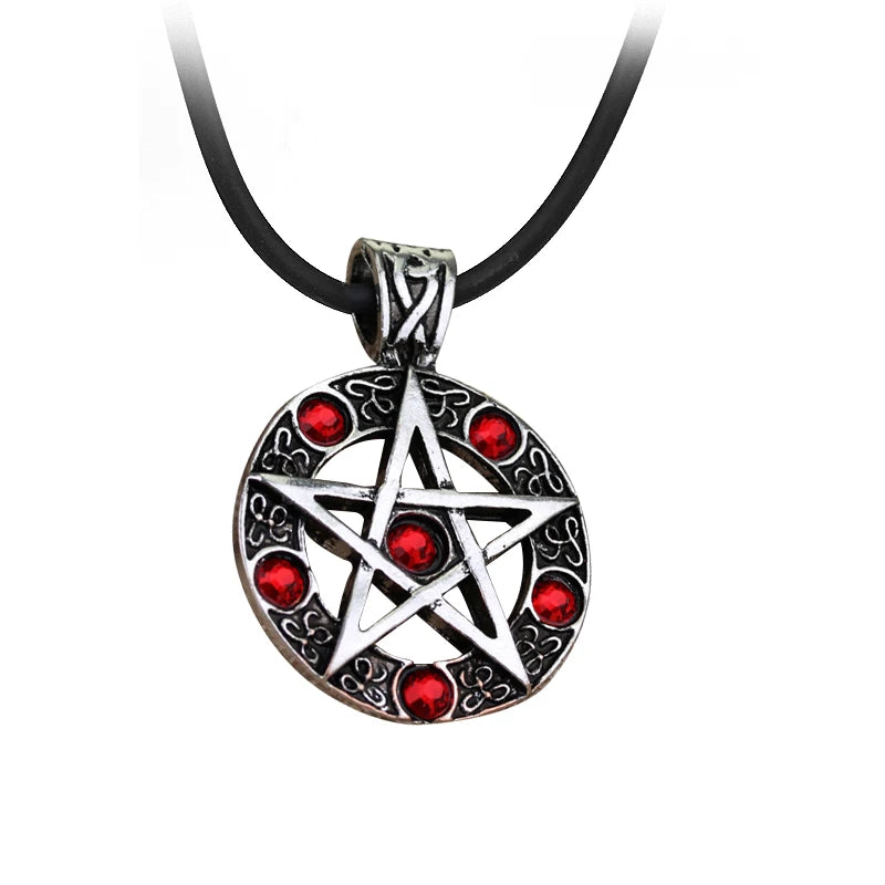 Supernatural Dean Leder Seil Kupferfarben Anhänger Kette Halskette für Frauen Männer Winchester Jensen Ackles Amulett Vintage Schmuck Goth