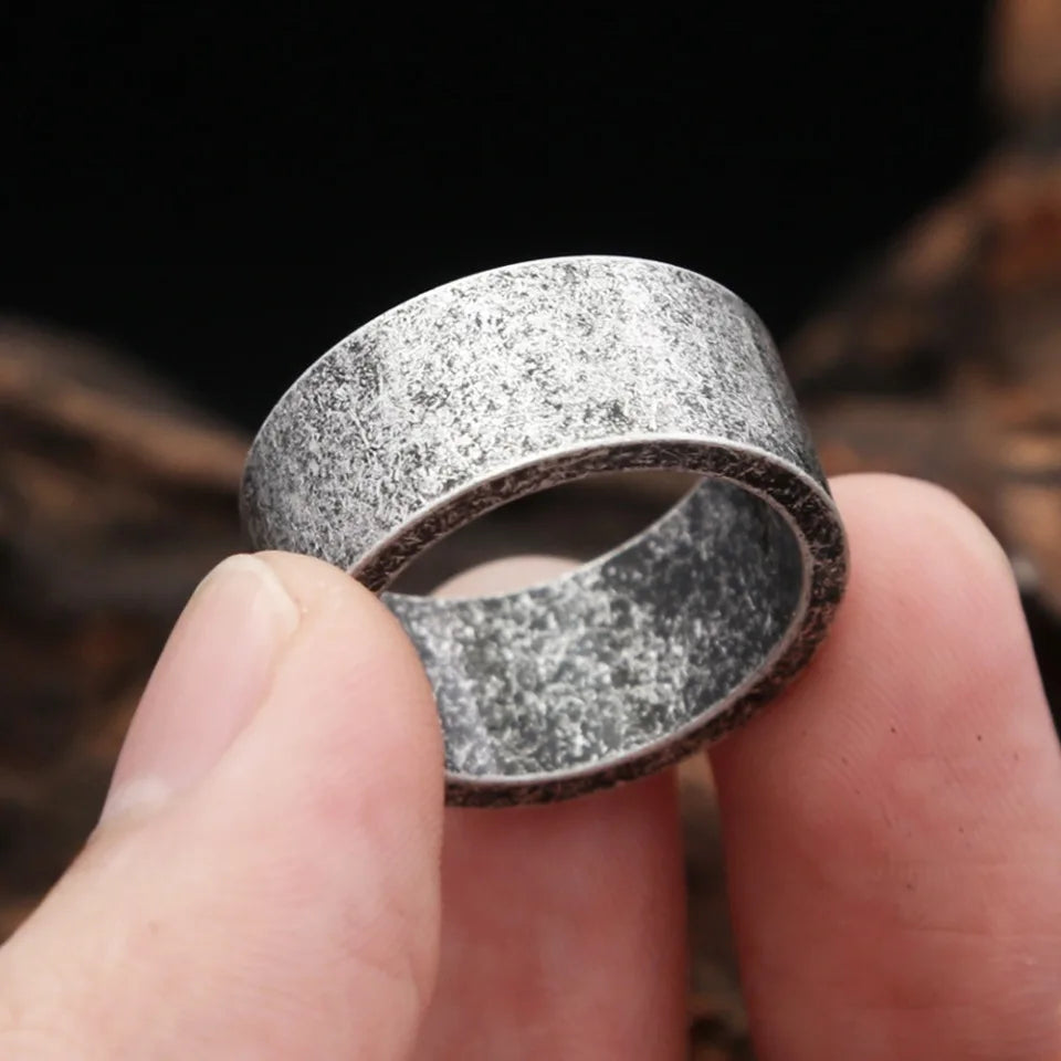 Neue Antike Silber Farbe Einfache Ringe Für Männer Frauen 316L Edelstahl Punk Hip Hop Mode Paar Ring Charme Partei Schmuck