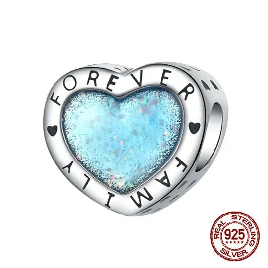 925 Sterling Silber Baum Blume Liebe für immer Familie Bead Pandent Charm Fit 4 MM Loch Durchmesser Armband DIY Bead Frau schmuck Geschenk