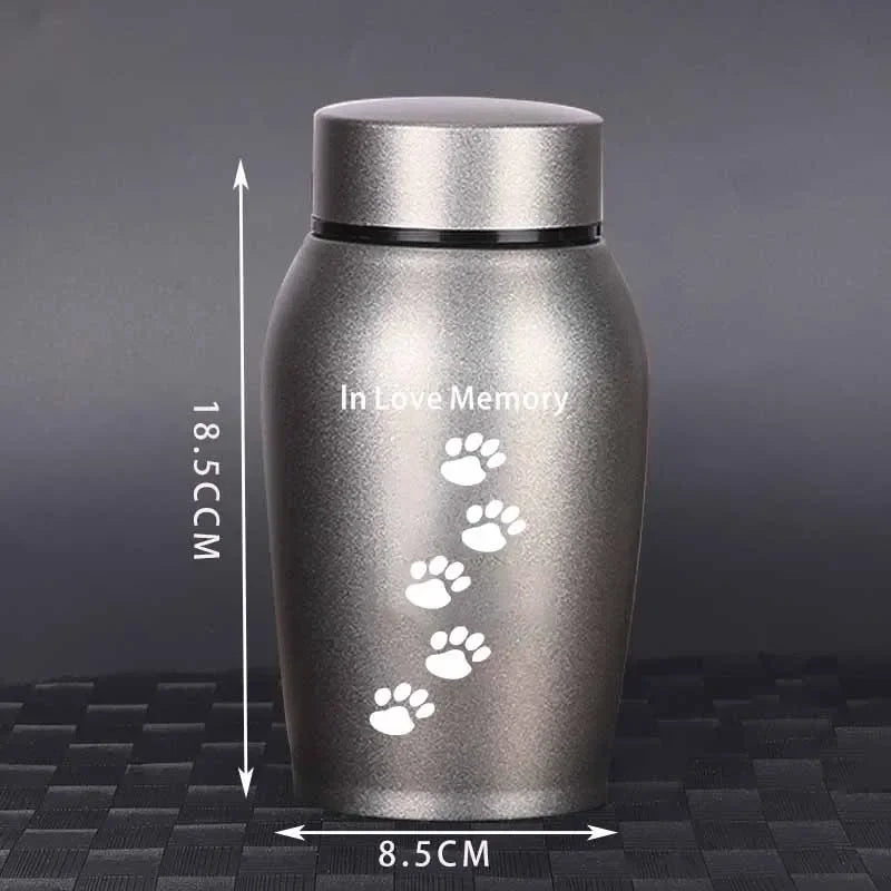 2025, neue Edelstahl-Urne für Hunde, Katzen, Vögel, Maus, Feuerbestattung, Asche, Urne für Asche, für Haustiere, versiegelte Beerdigung für Hunde, Haustier-Souvenir-Glas