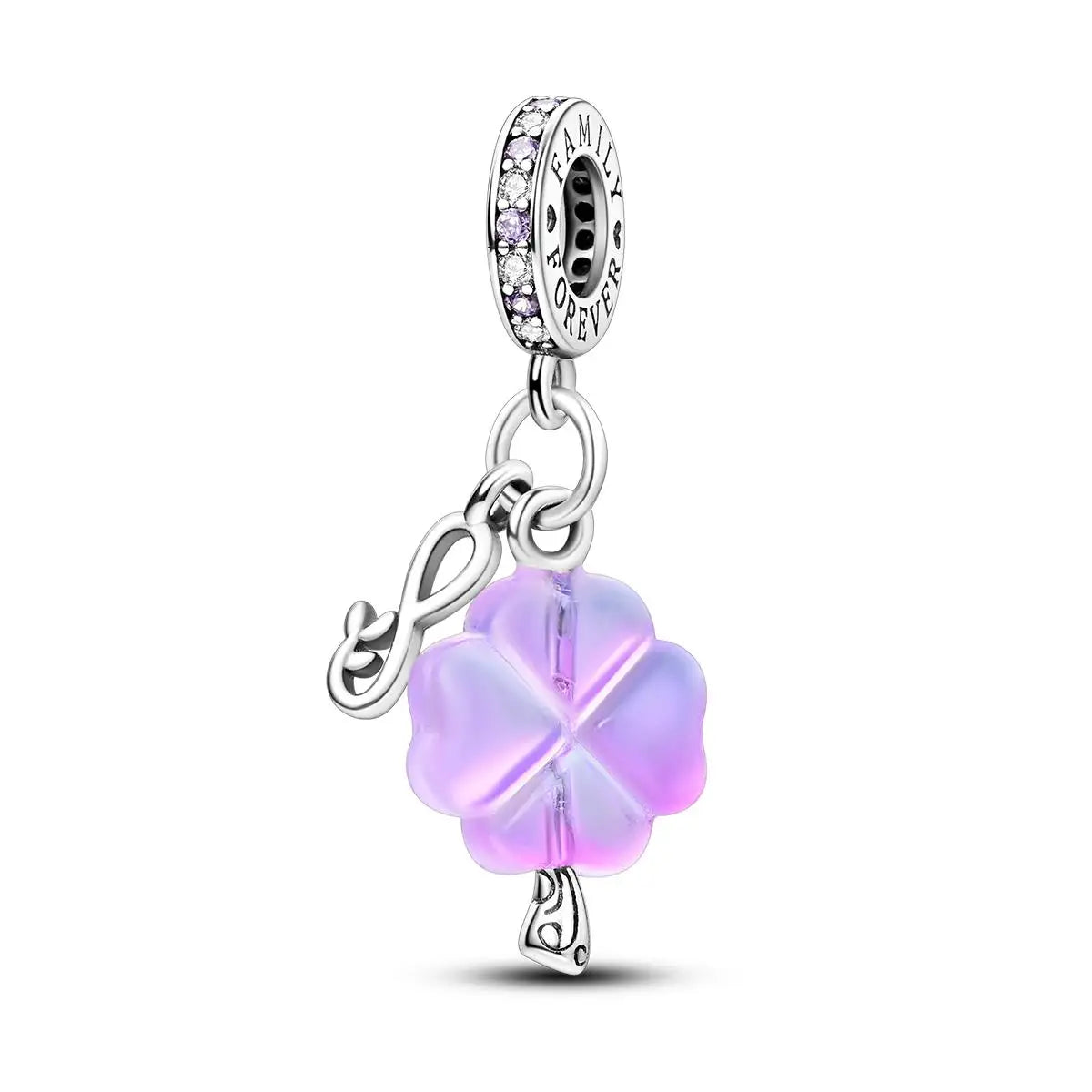 Versilberte Katzenpfote, Zauberwürfel, Blumen-Charms, Anhänger, passend für Original-Armbänder, DIY-Modeschmuck