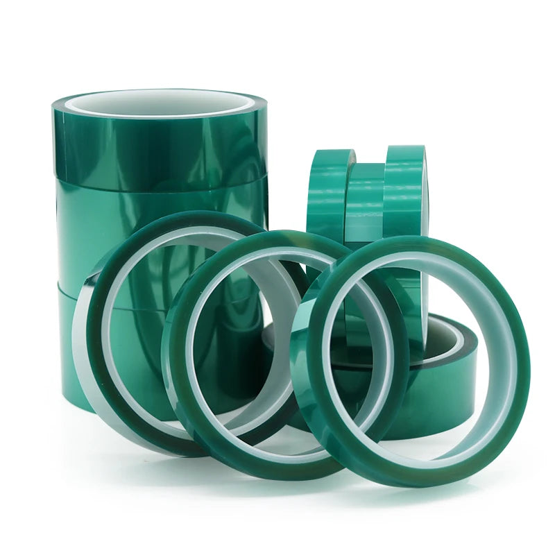 33 m/Rolle PET-Folienband, Hochtemperatur-PCB-Löten, SMT-Beschichtung, Abschirmung, hitzebeständiger Isolierschutz, grüne, spurlose Bänder