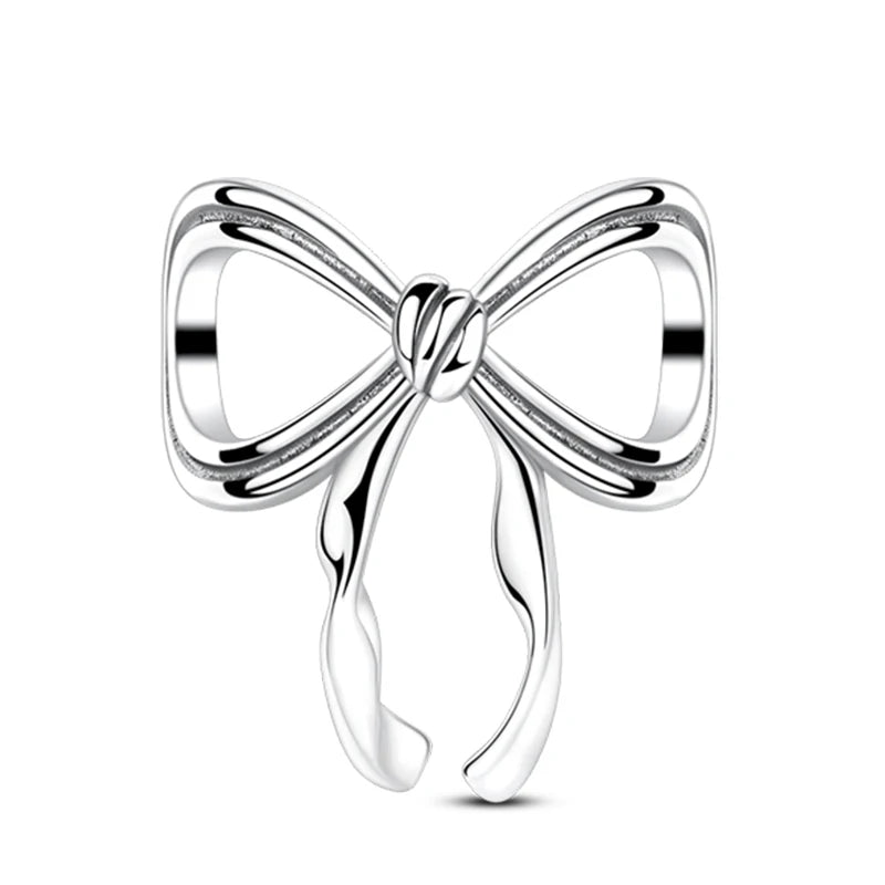 Heißer Verkauf Charms Perlen 925 Sterling Silber Farbe Bogen Kreuz Lebensbaum Perlen Fit DIY Original Armreif Charme Anhänger Schmuck