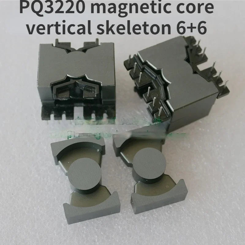 Weicher Ferritkern PQ3220, der das vertikale Skelett unterstützt. Transformatorkernkomponenten aus 6+6 PC40-Material
