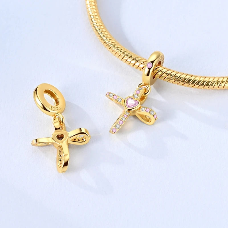 Original-Charm-Perlen aus 925er-Sterlingsilber, leuchtender, leuchtender Glühwürmchen-Schmetterlings-Anhänger für Armband-Charm-Schmuck