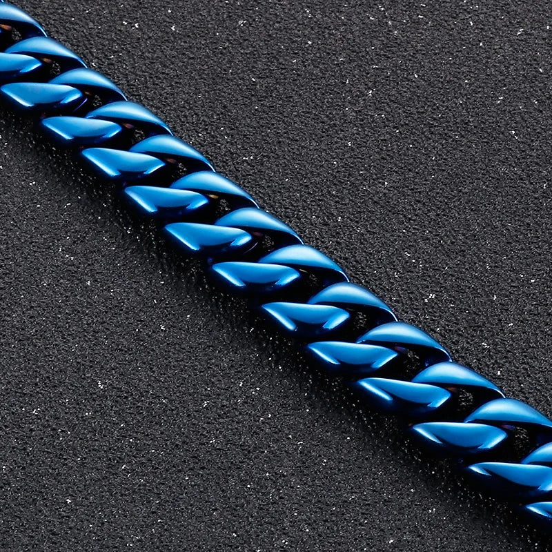 20/26/31MM 316L Edelstahl Curb Kubanisches Armband Riesige Schwere Silber Farbe Ton Schmuck Herren Frauen Biker Bike Kette Armbänder