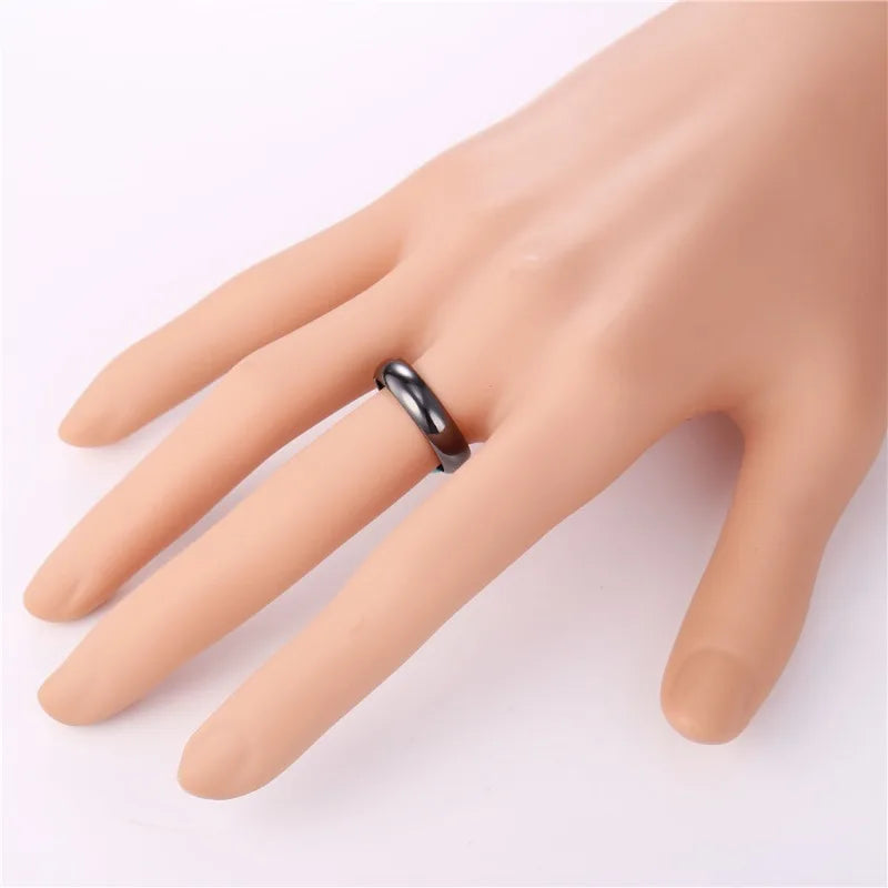ChainsPro 5mm Einfache Plain Flache Ringe für Mann Frau Hochzeit Marke Klassische Retro Vintage Stil Unisex Täglichen Schmuck QC24