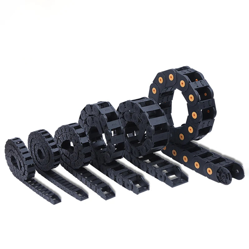 1M 5*5mm Nylon Maschine Schleppleine Kabel Kette für CNC Router Nicht-öffnung Halbgeschlossene geschlossene Schleppkette Silent Bridge