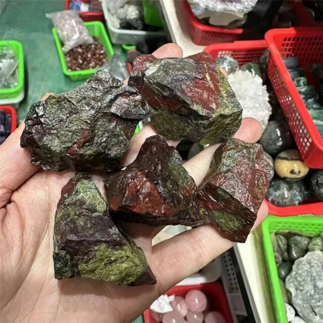40 g/120 g/240 g natürlicher Drachenblutstein, rohe raue Mineralexemplare, Trommelsteine, Heimdekoration, dekorativ aus Steinhandwerk