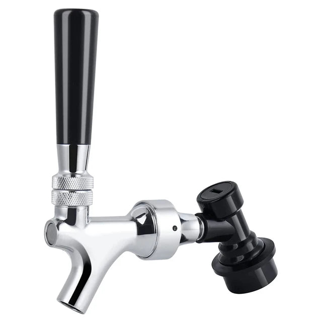 Bierhahn-Wasserhahn und verstellbarer Wasserhahn mit Verchromung, Bier-Homebrewing-Wasserhahn mit Kugelschloss