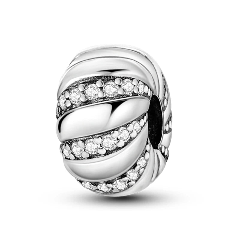 Heißer Verkauf Charms Perlen 925 Sterling Silber Farbe Bogen Kreuz Lebensbaum Perlen Fit DIY Original Armreif Charme Anhänger Schmuck