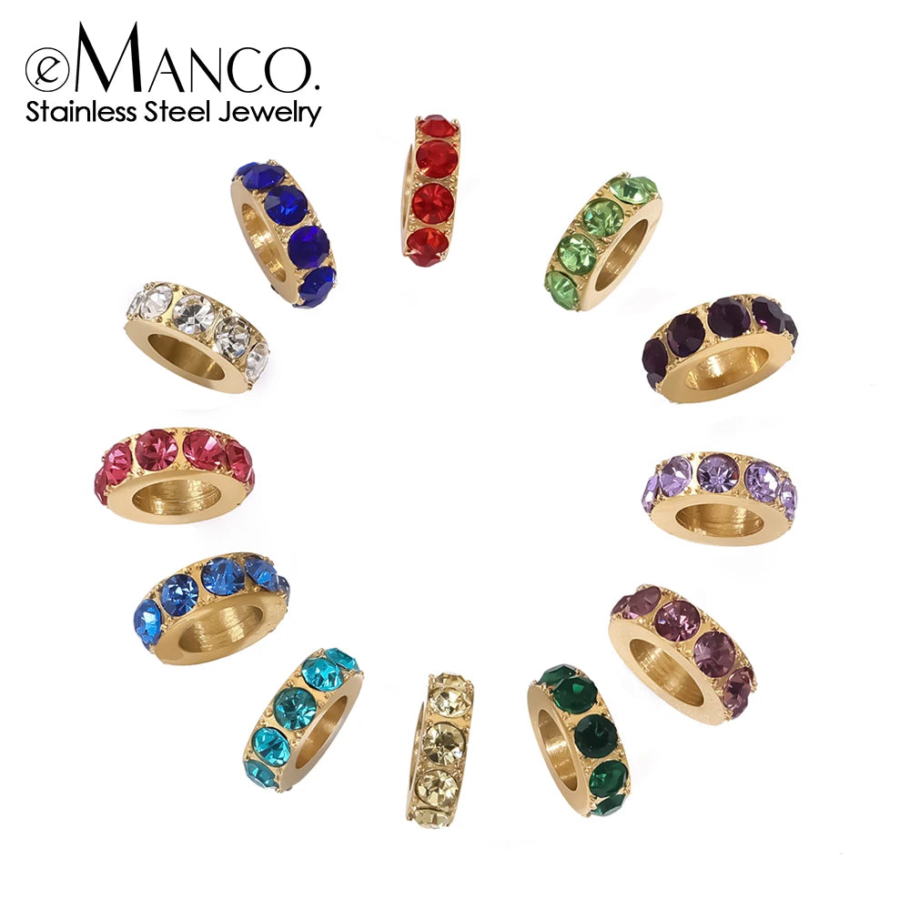 eManco Geburtssteine-Set, Edelstahl-Charm, Factory Outlet, 48-Stunden-Versand, Horoskope, Schmuck