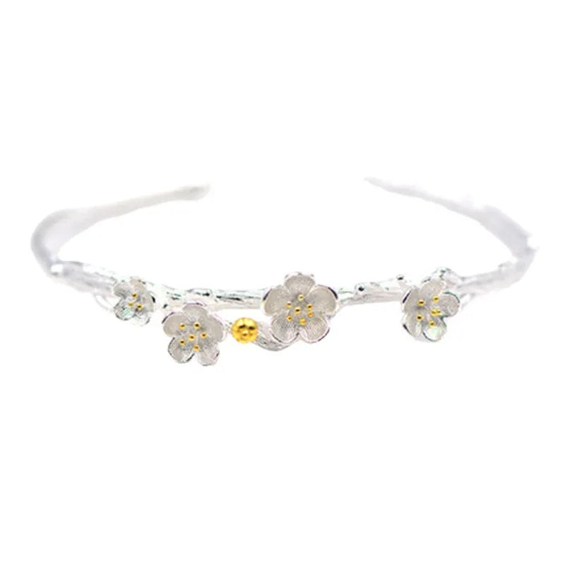 Beclub Silber Farbe HipHop dicke Kette Blumen armband für Frauen Männer Vintage handgemachte Hasp Armband Geburtstags geschenk