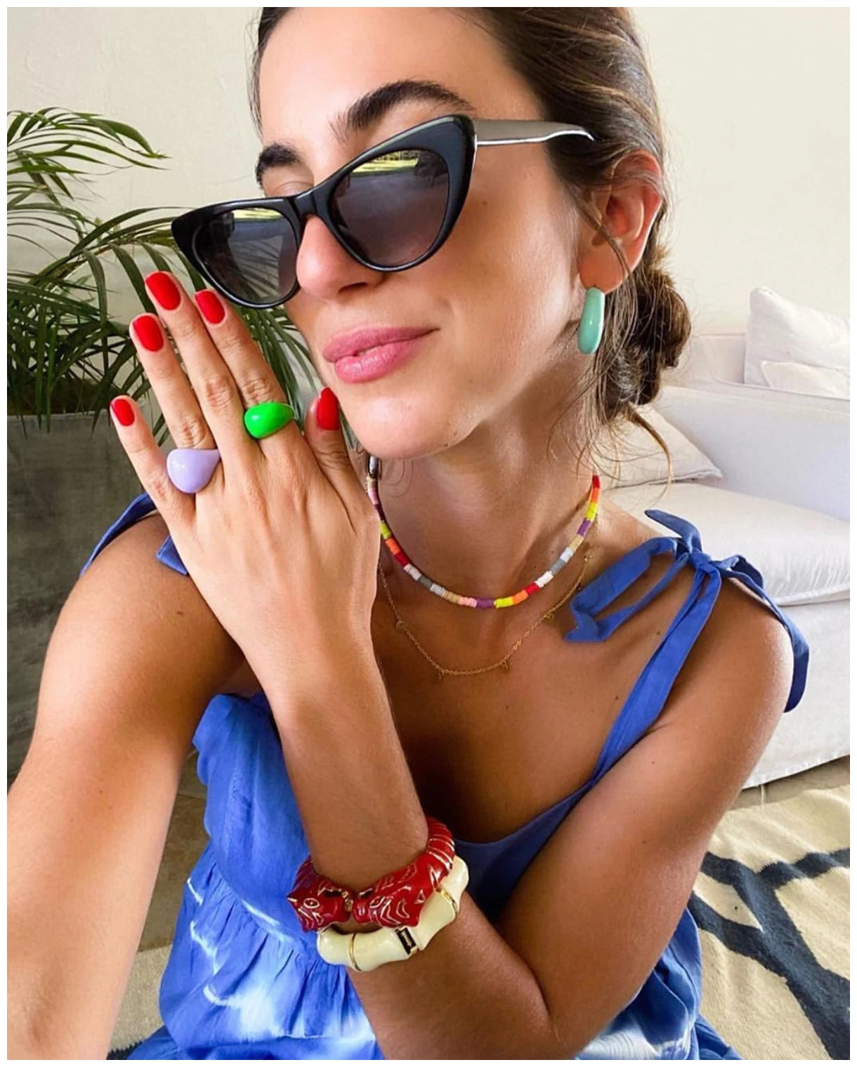 Kaymen neue Emaille bunte Tiger Armreif Manschette Armband für Frauen Mädchen Aussage mehrfarbige Mode Armreif Schmuck 15 Farben