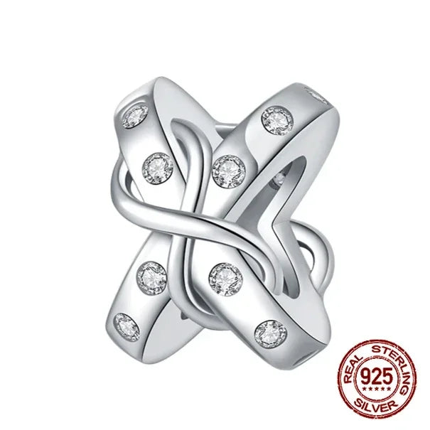 925 Sterling Silber Baum Blume Liebe für immer Familie Bead Pandent Charm Fit 4 MM Loch Durchmesser Armband DIY Bead Frau schmuck Geschenk