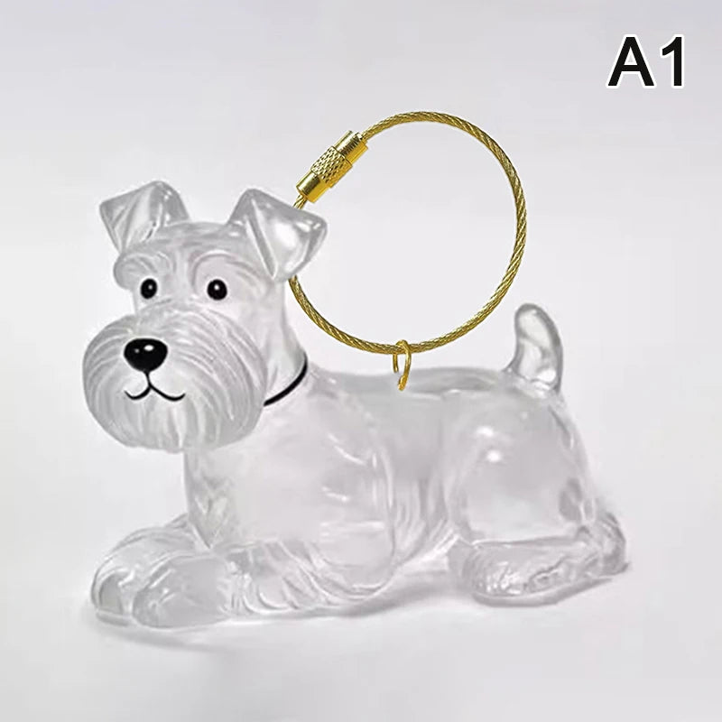 Klarer Welpenhaar-Gedenk-Andenken, Haustier-Hund, Fellbehälter, DIY-Anhänger, Schlüsselanhänger, Dekor, Haustierliebhaber, Heim-Display, Geschenke