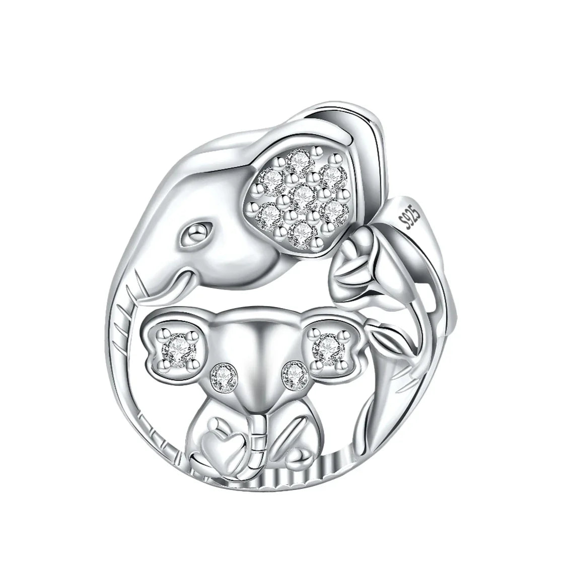 925 Sterling Silber Baum Blume Liebe für immer Familie Bead Pandent Charm Fit 4 MM Loch Durchmesser Armband DIY Bead Frau schmuck Geschenk