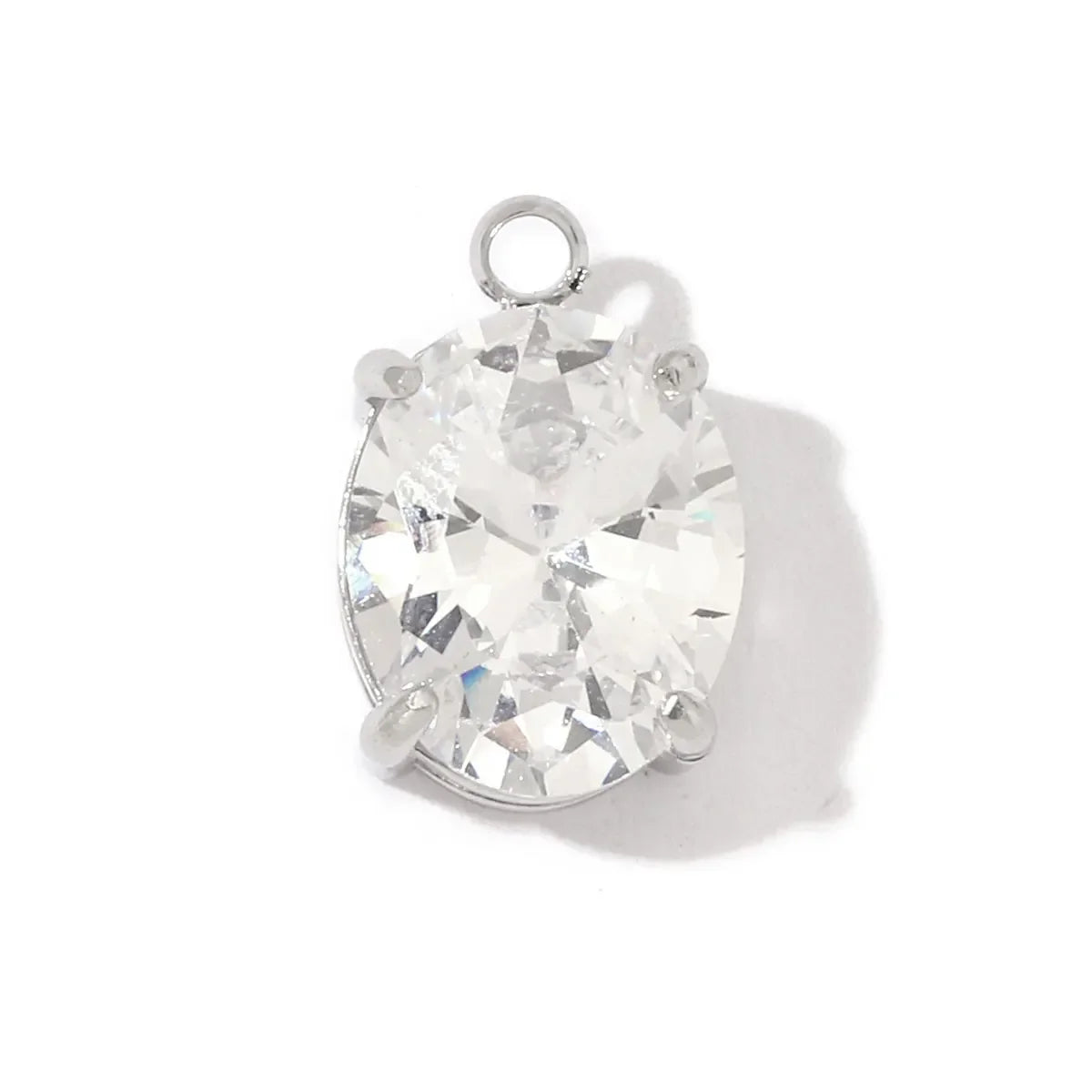 3 teile/los Mode Edelstahl Zirkon Kristall Charms Oval Stern Herz Runde Quadrat HorseeyeStone Halskette DIY Kleine Anhänger