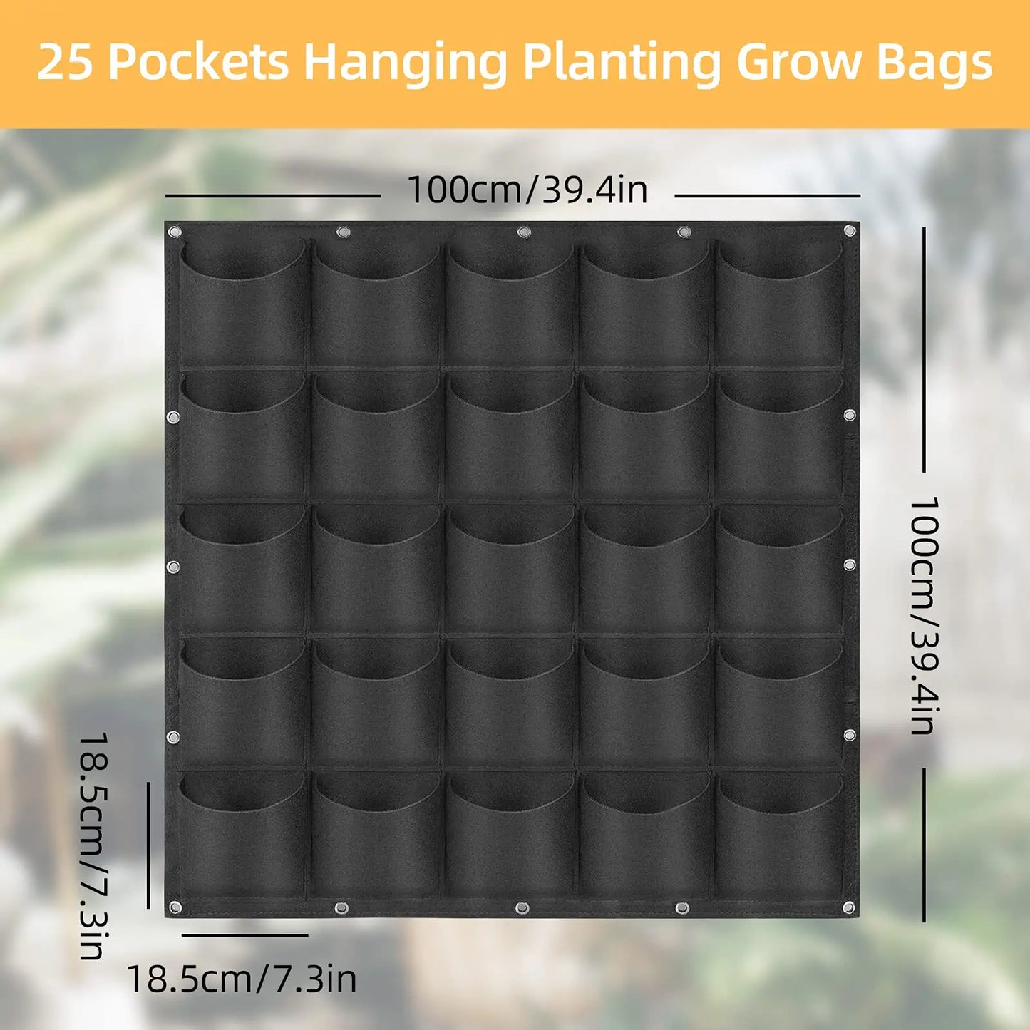 49 Taschen hängende Pflanz beutel, hängende vertikale Wand pflanzen pflanzen wachsen Taschen, Kräuter garten Pflanzer Outdoor Indoor wachsen