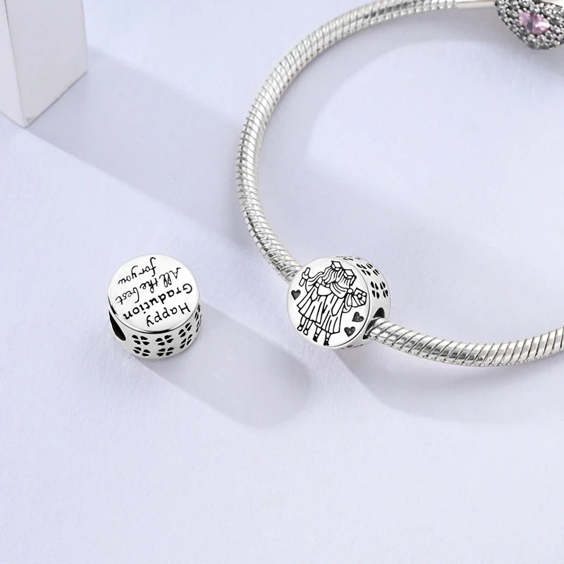Heißer Verkauf Charms Perlen 925 Sterling Silber Farbe Bogen Kreuz Lebensbaum Perlen Fit DIY Original Armreif Charme Anhänger Schmuck