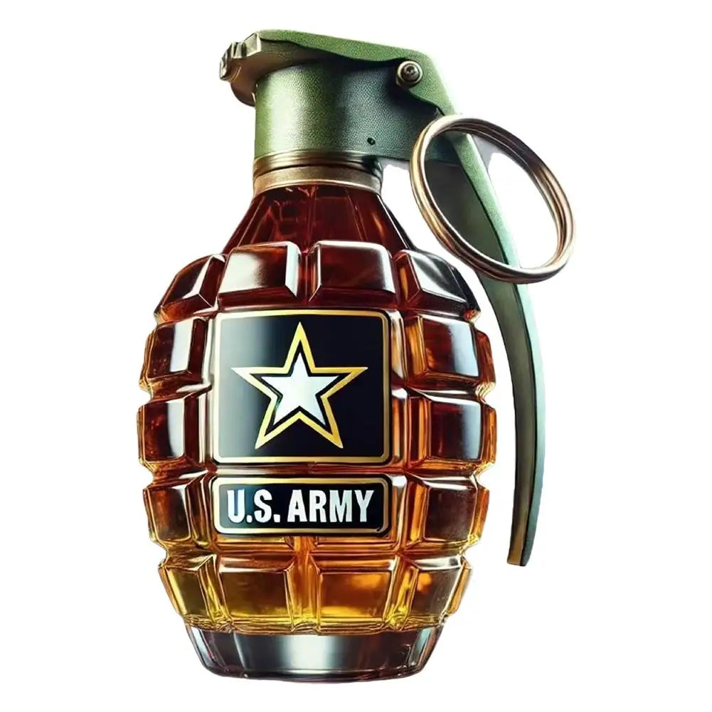 Militärische Hand-Whisky-Flasche mit Gravur, Handform, Whiskyglas für Bar, Büro, Heimdekoration, Wein-Cocktail-Flasche, Statue, Dekoration