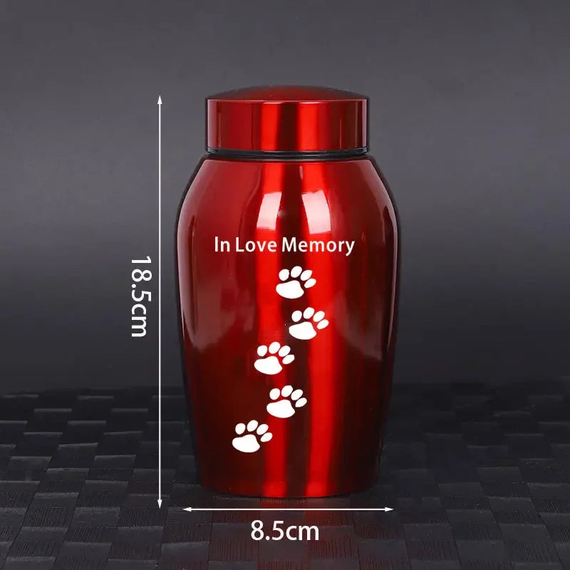2025, neue Edelstahl-Urne für Hunde, Katzen, Vögel, Maus, Feuerbestattung, Asche, Urne für Asche, für Haustiere, versiegelte Beerdigung für Hunde, Haustier-Souvenir-Glas