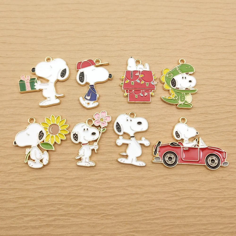 10 Stück Anime Cartoon Charm Schmuck Zubehör Diy Herstellung Emaille Halskette Armband Schlüsselanhänger Anhänger Handwerk Legierung Metall vergoldet